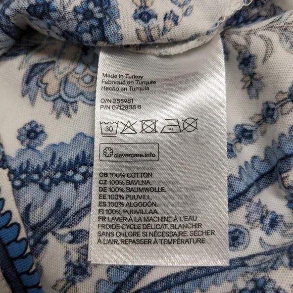 H&M paisley tie front crop top size S - Picture 9 of 13